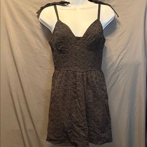Chic Charcoal Sleeveless Mini Dress
